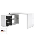 Bureau d’angle Teshie I Anthracite brillant