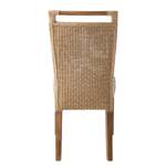 Chaises Bali IV (lot de 2) Loom / Suar massif - Cappuccino / Suar