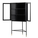 Armoire d’angle Luuk Noir mat / Doré