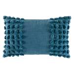 Coussin Naomi Coton - Bleu pétrole