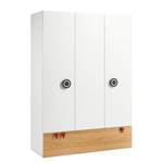 Kleiderschrank hülsta now minimo IV Weiß / Hellbraun