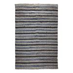 Kurzflorteppich Sienna 210 Baumwollstoff - Blau / Grau - 160 x 230 cm