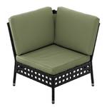 Set di sedute lounge Akona (5 pezzi) Nero - Verde - Tessile