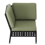 Set di sedute lounge Akona (5 pezzi) Nero - Verde - Tessile