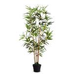 Plante artificielle bambou Polyester / Bois - Vert / Marron - Hauteur : 160 cm