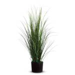 Plante artificielle herbe PVC - Vert / Marron - Hauteur : 80 cm