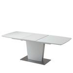 Table Heven Verre / Acier inoxydable - Blanc / Acier inoxydable