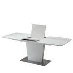 Table Heven Verre / Acier inoxydable - Blanc / Acier inoxydable