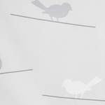 Rolgordijn Birds I Geweven stof - wit - 45 x 140 cm