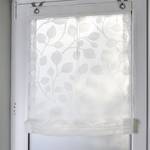 Rolgordijn Lindsey Geweven stof - crèmekleurig - 80 x 125 cm