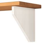 Open wandkast Lillehammer massief grenenhout - Grenenhout wit/Grenenhout honingkleurig - Breedte: 100 cm