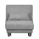 Canapé convertible Tenorio Microfibre - Gris - Largeur : 80 cm