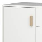 Dressoir Pavona deels massief eikenhout - wit/eikenhout