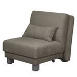 Schlafsofa Tenorio Microfaser - Steingrau - Breite: 80 cm