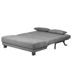 Canapé convertible Tenorio Microfibre - Gris - Largeur : 156 cm