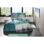 Parure de lit en satin mako Vero Coton - Turquoise - 155 x 220 cm + oreiller 80 x 80 cm