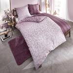 Mako-satijnen beddengoed Florence katoen - Mauve - 155x220cm + kussen 80x80cm