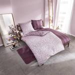 Mako-Satin-Bettwäsche Florence Baumwollstoff - Mauve - 155 x 220 cm + Kissen 80 x 80 cm