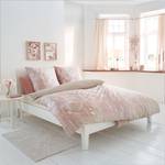 Parure de lit en satin mako Fiorello Coton - Gris clair - 135 x 200 cm + oreiller 80 x 80 cm