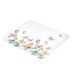Tapis de douche antidérapant Butterflies Matière plastique - Blanc / Multicolore