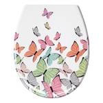 WC-Sitz Butterflies Kunststoff - Weiß / Mehrfarbig