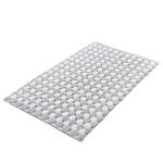 Tapis de bain Merida Coton - Gris clair - 70 x 120 cm