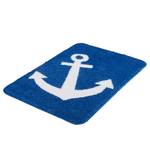 Badmat Anchor textielmix - blauw - 55 x 85 cm