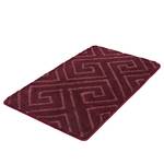 Tapis de bain Jenna Tissu mélangé - Rouge Bordeaux - 80 x 140 cm