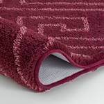 Tapis de bain Jenna Tissu mélangé - Rouge Bordeaux - 80 x 140 cm