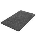 Tapis de bain Jenna Tissu mélangé - Gris - 60 x 100 cm