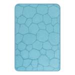 Tapis de bain Soapy Tissu mélangé - Bleu clair - 60 x 90 cm