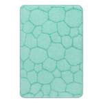 Tapis de bain Soapy Tissu mélangé - Turquoise - 60 x 90 cm