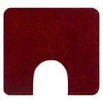 Tapis WC Cosima Tissu mélangé - Rouge Bordeaux