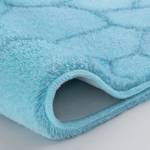 Tapis de bain Soapy Tissu mélangé - Bleu clair - 50 x 60 cm