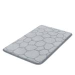 Tapis de bain Soapy Tissu mélangé - Gris clair - 70 x 120 cm