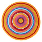 Badmat Mandala textielmix - Oranje - Diameter: 100 cm