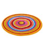 Badmat Mandala textielmix - Oranje - Diameter: 60 cm