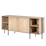 Dressoir Longavi Massief mangohout/metaal - mangohout/zwart