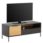Tv-meubel Ceduna I Mat zwart/eikenhout