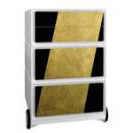 Rollcontainer easyBox Classic Chic II Kunststoff - Gold / Weiß