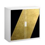 Aktenschrank easyOffice Classic Chic II Kunststoff - Gold / Weiß