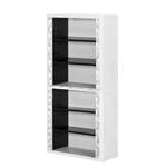 Aktenschrank easyOffice Black/White V Kunststoff - Grau / Weiß