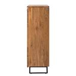 Highboard Vardo massief acaciahout/metaal - acaciahout/zwart