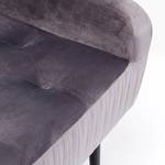 Banc Lofty Velours / Acier - Lavande / Noir