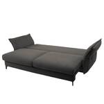 Canapé convertible Golm Tissu - Noir