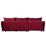 Ecksofa Dolgen Samt - Bordeaux