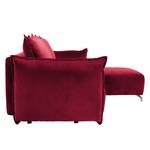 Ecksofa Dolgen Samt - Bordeaux