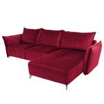 Ecksofa Dolgen Samt - Bordeaux