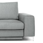 Ecksofa Baitz II Webstoff - Lichtgrau - Longchair davorstehend links