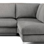 Ecksofa Baitz II Webstoff - Grau - Longchair davorstehend rechts